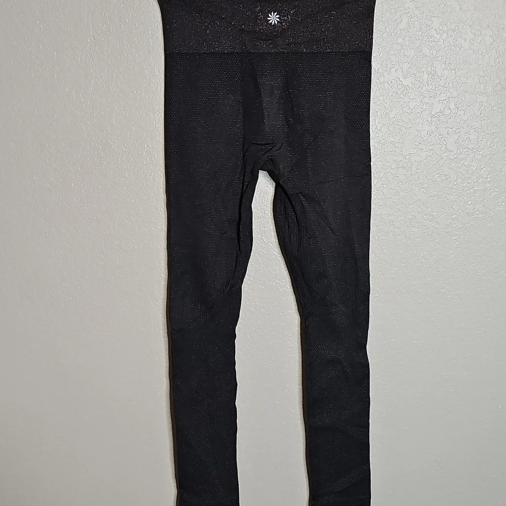 Athleta Espresso Tight Shimmer Glitter Seamless Small‎